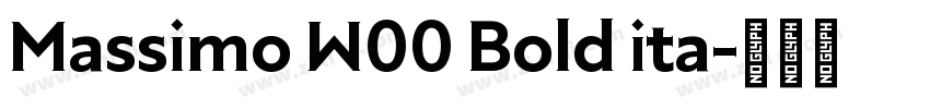 Massimo W00 Bold ita字体转换